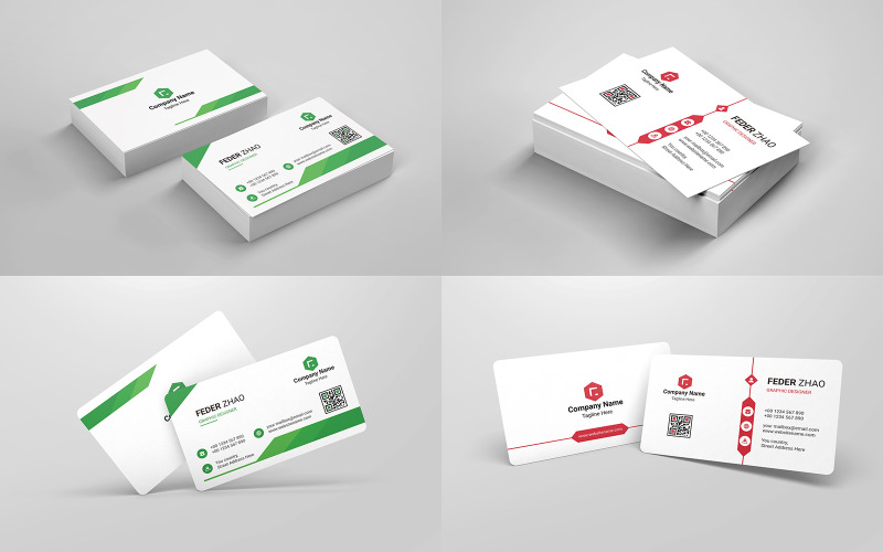 Download Фирменный стиль "2 in 1 Business Card Bundle - Corporate Identity Template" / 2 in 1 Business Card Bundle - Corporate Identity Template - Фирменный стиль на тему графика business,card,company,simplicity,style,universal,design,website,corporate,communication,print,professional,personal,ready,achieve