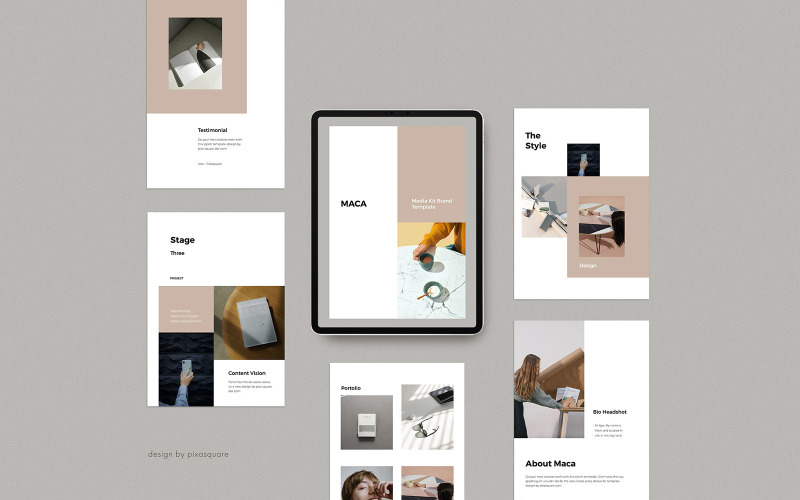 MACA - A4 Verticale Media / Persmap Google Slides