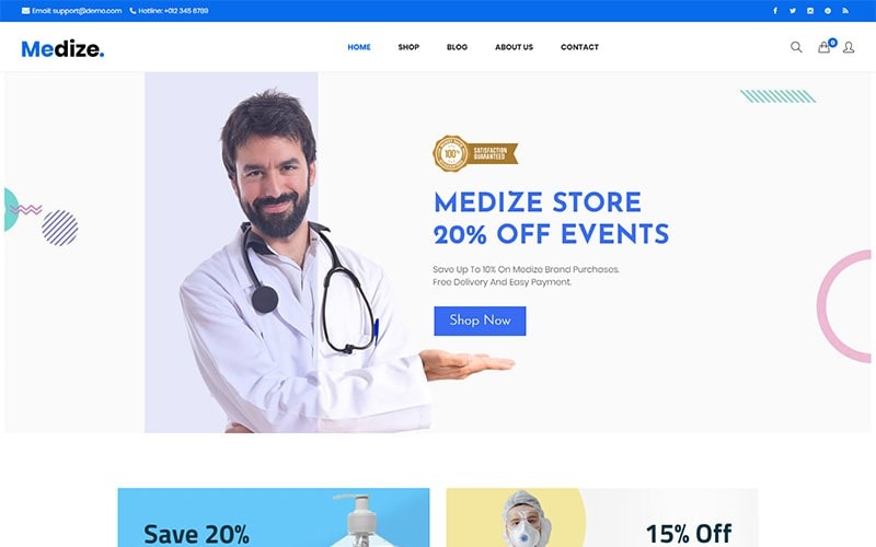 Medize - Thème WooCommerce Médical et Santé