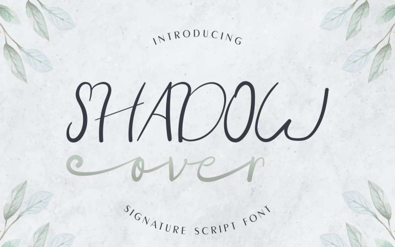 Schaduw over lettertype