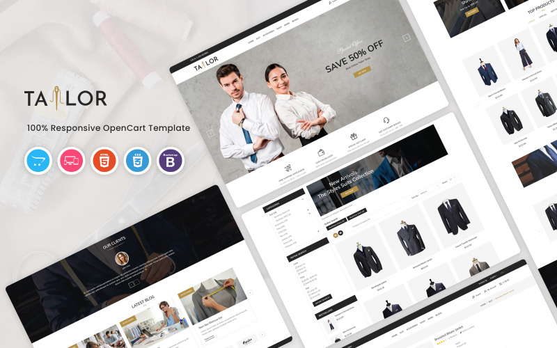 Tailor - Mode OpenCart-sjabloon