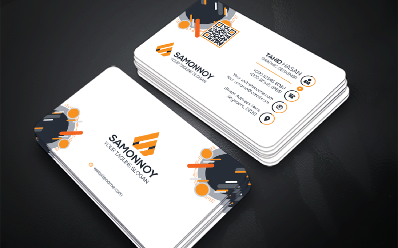 Download Фирменный стиль "Business Card - Corporate Identity Template" / Business Card - Corporate Identity Template - Фирменный стиль на тему графика print,designer,business,card,both,side,design,green,black,white,professional,modern,graphic,landscape,official,standard,creative,simple,web,logo