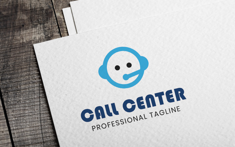 Modelo de logotipo do Call Center