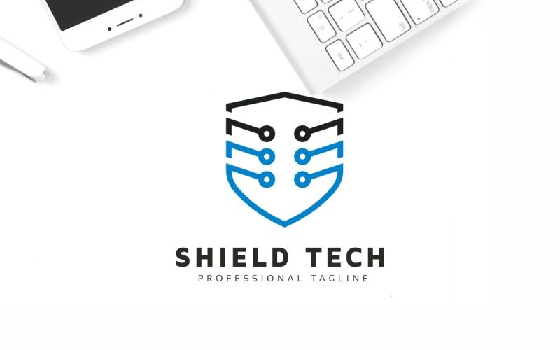 Download Шаблон логотипа "Shield Hosting Logo Template" / Shield Hosting Logo Template - Шаблон логотипа на тему графика antivirus,badge,barrier,computer,data,defend,electronic,emblem,guard,hosting,internet,logo,key,lock,network,online,protect,protection,safety,design