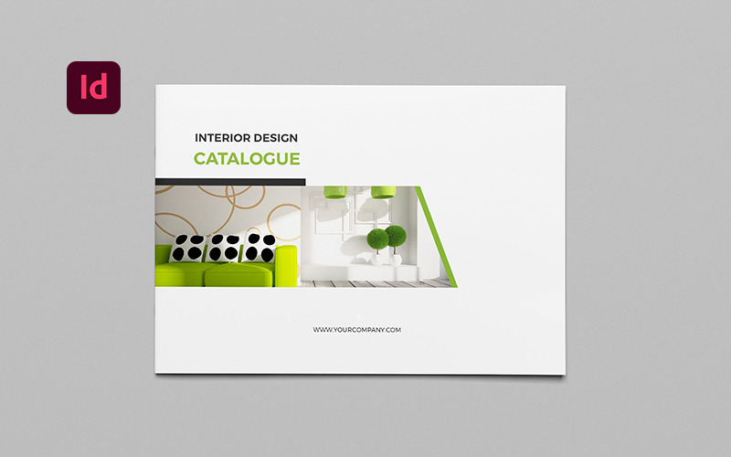 Brochure del catalogo di interior design - Modello di identità aziendale