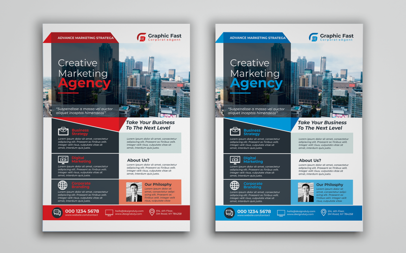Creative Business Flyer - Vorlage für Unternehmensidentität