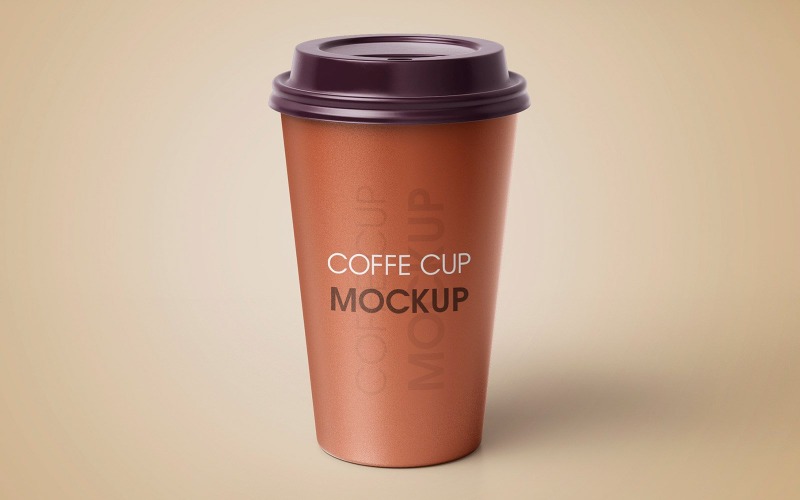 Modelo de maquete de produto de xícara de café