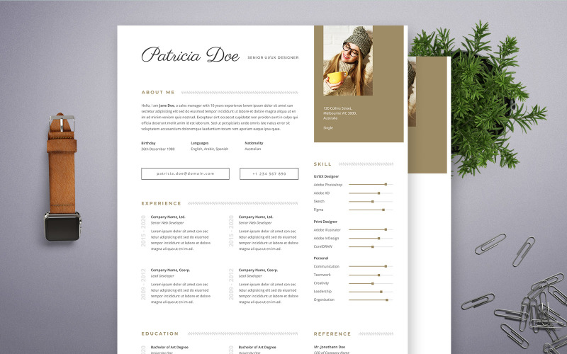 Download Резюме "Professinal Woman CV Resume Template" / Professinal Woman CV Resume Template - Резюме на тему графика professional,resume,cv,clean,business,corporate,documents,paper,curriculum,vitae,job,works,fresh,graduate