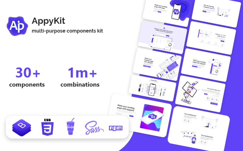 AppyKit - Plantilla de página de destino HTML de aplicaciones y software
