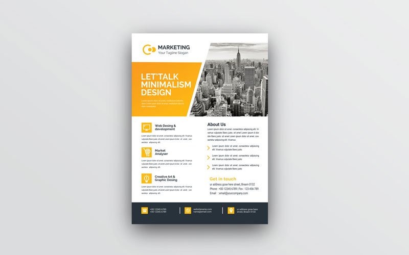 Download Фирменный стиль "Business Flyer - Corporate Identity Template" / Business Flyer - Corporate Identity Template - Фирменный стиль на тему графика a4,ad,business,clean,corporate,flyer,customisable,customize,design,easy,editable,logo,free,fonts,indesign,letter,magazine,modern,photoshop,poster