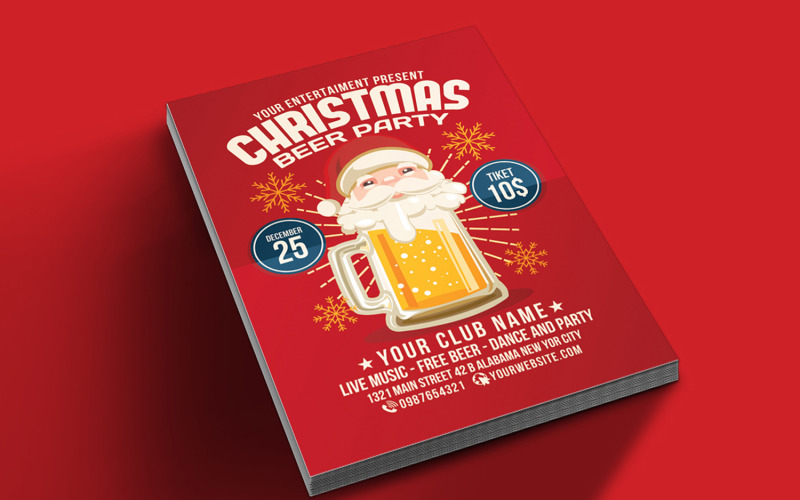 Festa della birra di Natale - modello di identità aziendale