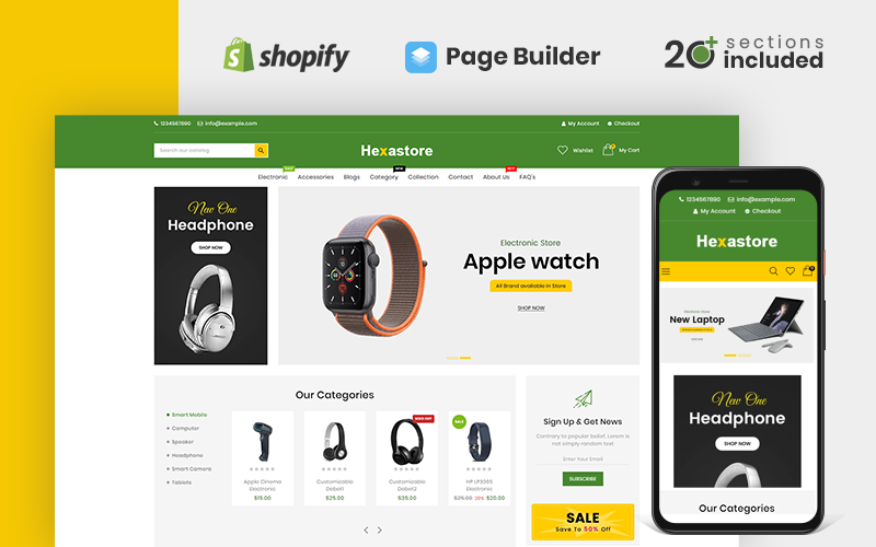 Hexastore Electronics Shopify Theme