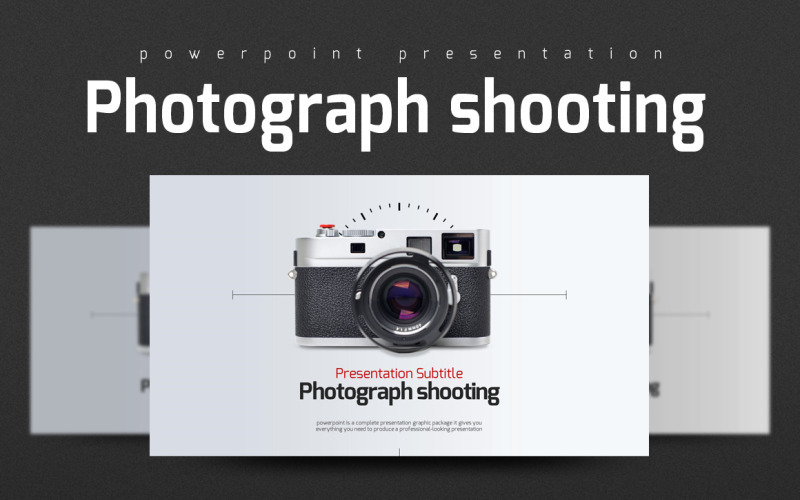 Modello PowerPoint PPT per fotocamera