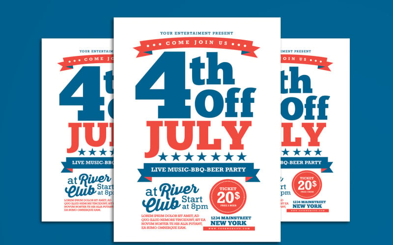 4th Of July Flyer - Corporate Identity Template
