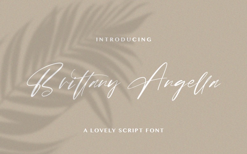 Brittany Angella - adorável fonte cursiva