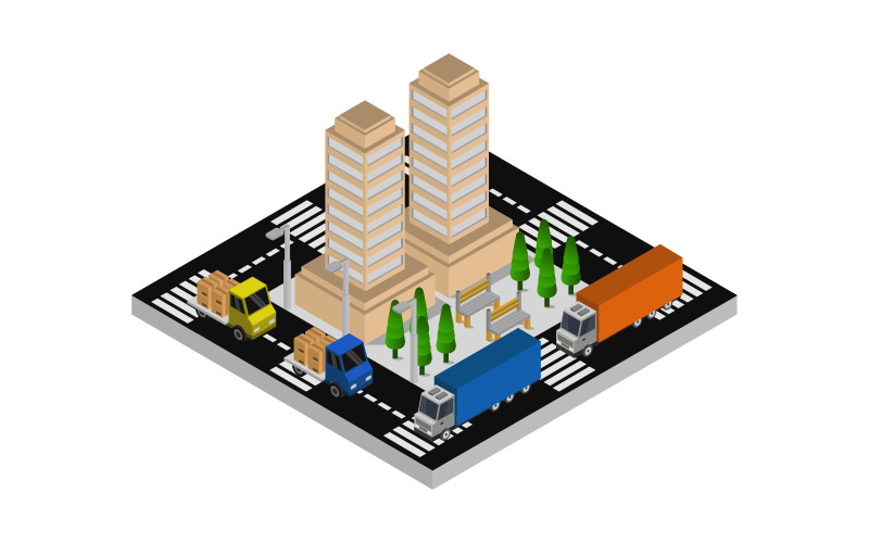 Download Vector "Isometric City on Background - Vector Image" / Isometric City on Background - Vector Image - Vector на тему графика illustration,urban,business,set,architecture,map,graphic,vector,construction,street,house,isolated,city,collection,estate,isometric,town,group,3d,megalopolis