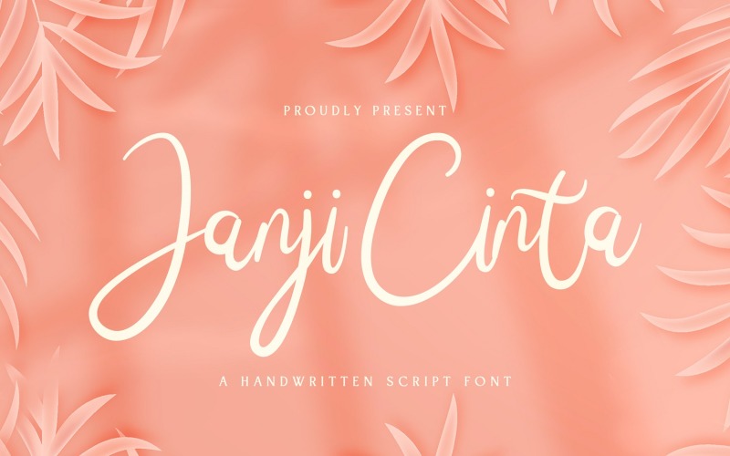 Janji Cinta - Handschriftliche Schrift
