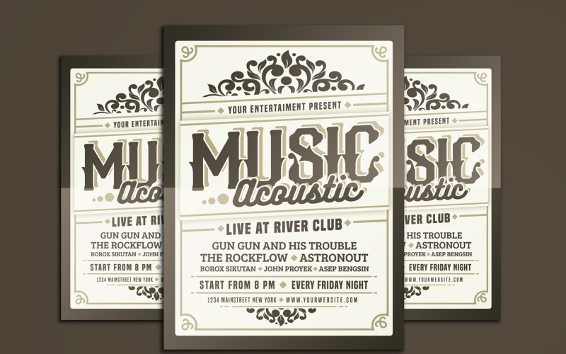 Music Acoustic Event - Corporate Identity Template
