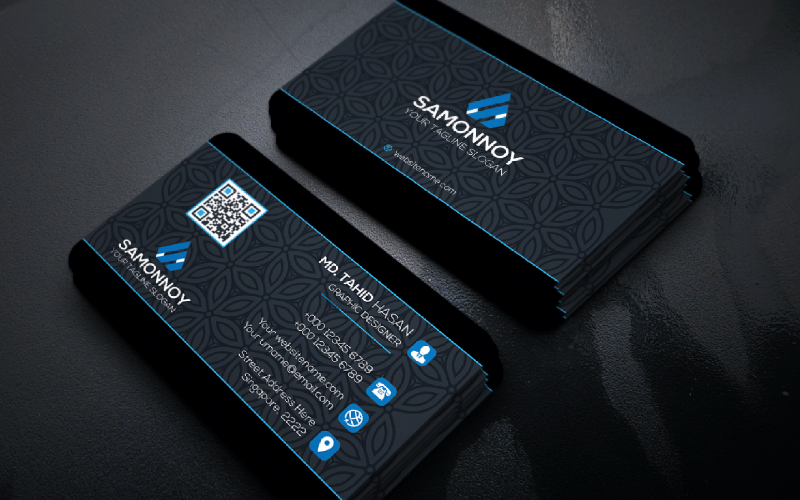 Download Фирменный стиль "Business Card - Corporate Identity Template" / Business Card - Corporate Identity Template - Фирменный стиль на тему графика print,designer,business,card,both,side,design,green,black,white,professional,modern,graphic,landscape,official,standard,creative,simple,web,logo