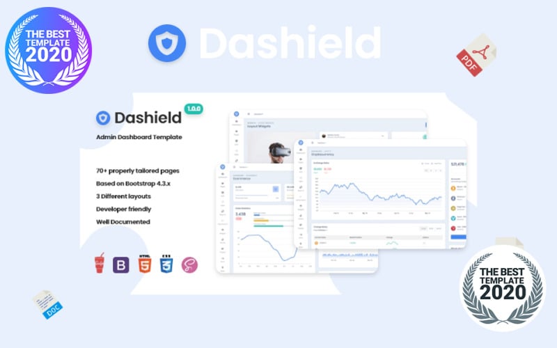 Dashield - Bootstrap 4 Admin Template