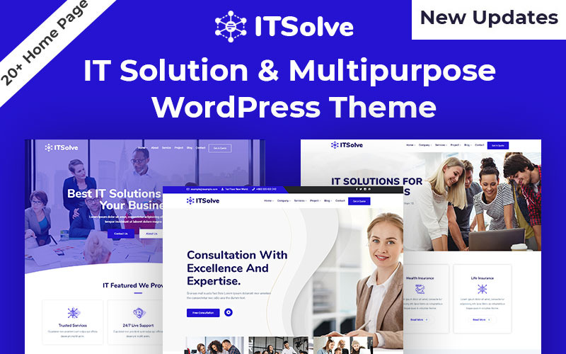 ITSolve - багатоцільова та адаптивна тема WordPress