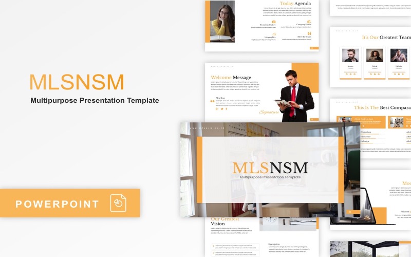 Mlsnsm — uniwersalny szablon PowerPoint