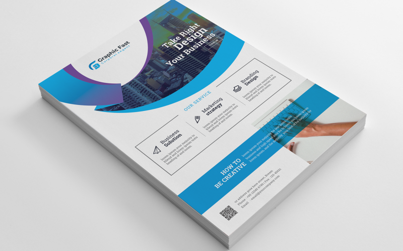 Download Фирменный стиль "Creative Business Flyer - Corporate Identity Template" / Creative Business Flyer - Corporate Identity Template - Фирменный стиль на тему графика fyer,corporate,flyer,artistic,blue,building,computer,graph,graphic,green,hi-quality,id,kit,internet,logo,modern,multimedia,official,photo,play