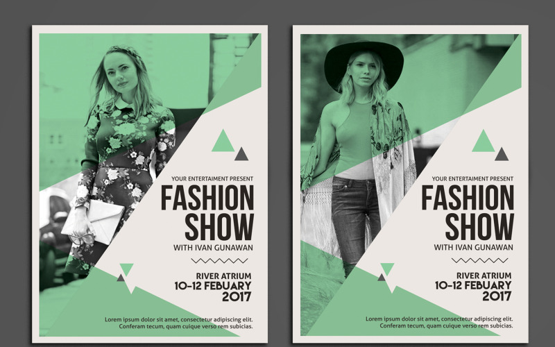 Flyer de défilé de mode - modèle d'identité d'entreprise