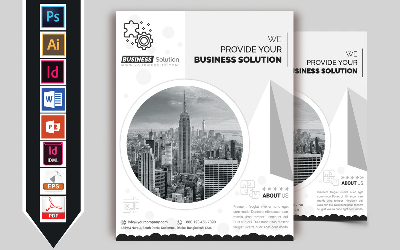 Download Фирменный стиль "Minimal Creative Business Flyer Vol-09 - Corporate Identity Template" / Minimal Creative Business Flyer Vol-09 - Corporate Identity Template - Фирменный стиль business,corporate,minimal,creative,office,company,agency,software,digital-service,flyer,brochure,poster,ai,psd,word,powerpoint,vector,indesign
