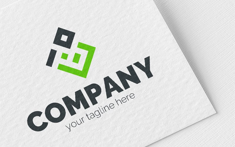 Download Шаблон логотипа "P + B Logo Template" / P + B Logo Template - Шаблон логотипа на тему графика p,b,box,packaging,architecture,real,estate,construction,landscape,business,finance,digital,technology,media,pixel,map,universal,sign,minimalism,one
