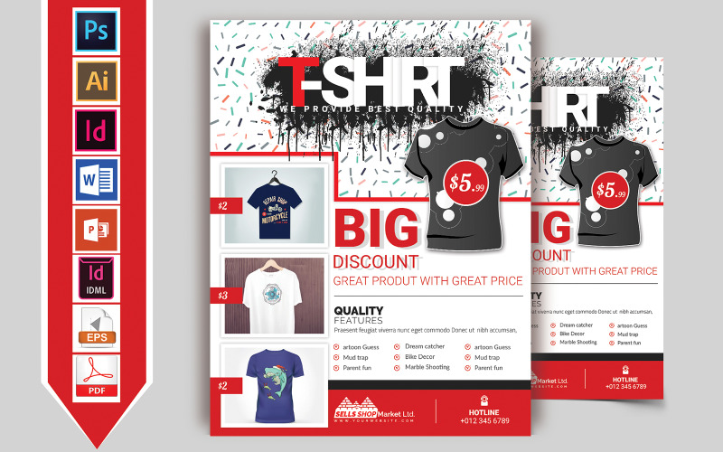 Poster  T Shirt Shop Vol-03 - Corporate Identity Template