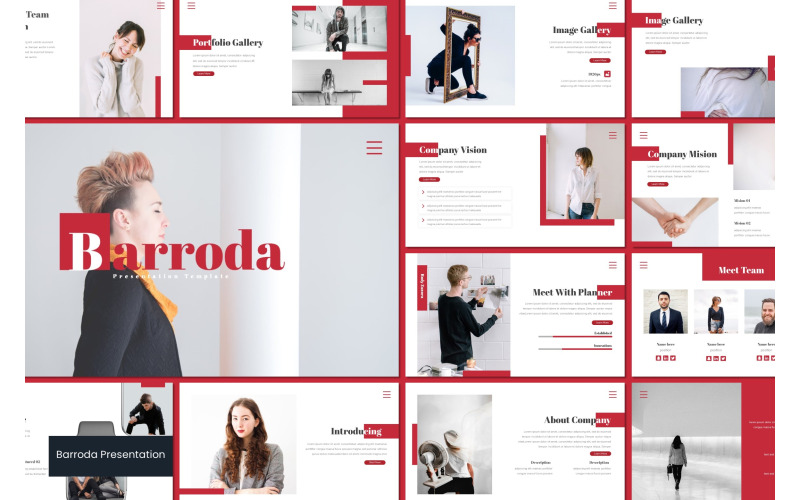 Barroda PowerPoint template