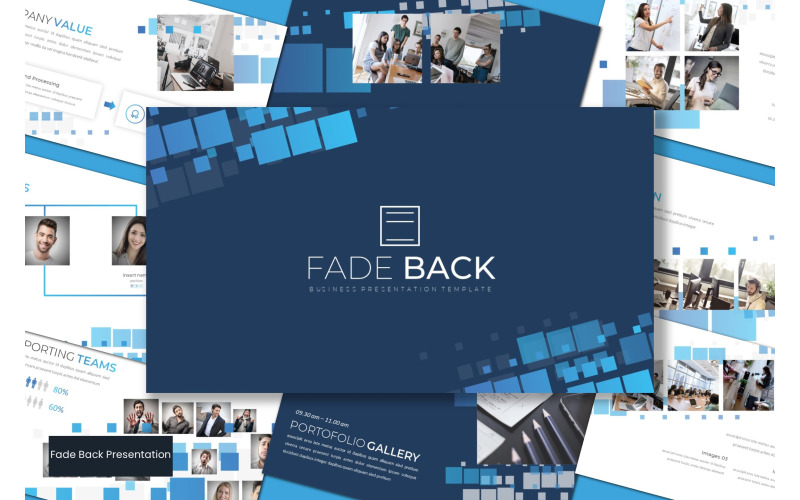 Fadeback PowerPoint template #108302 - TemplateMonster