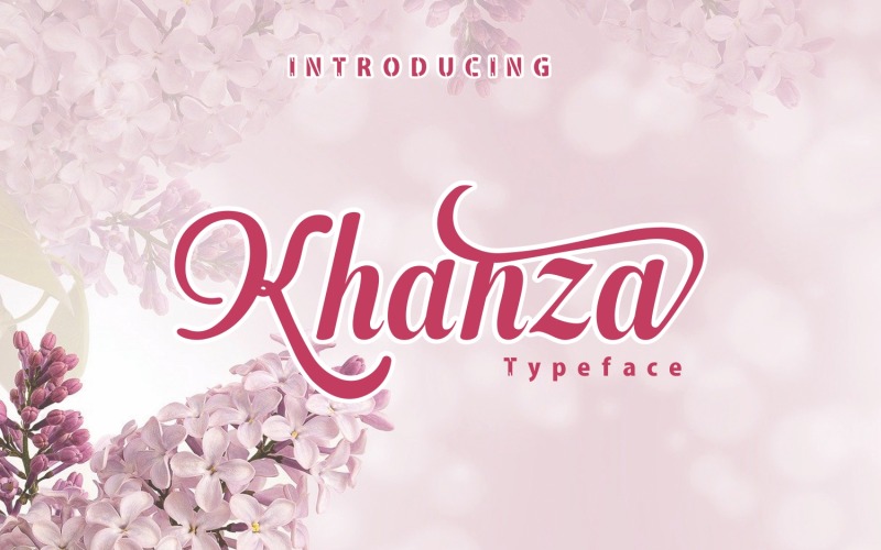 Khanza cursief lettertype