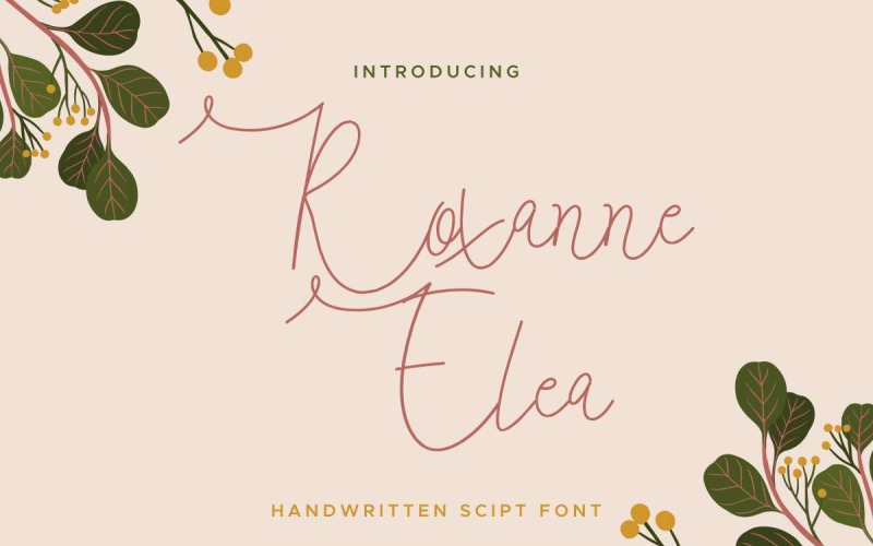 Шрифт Roxanne Elea