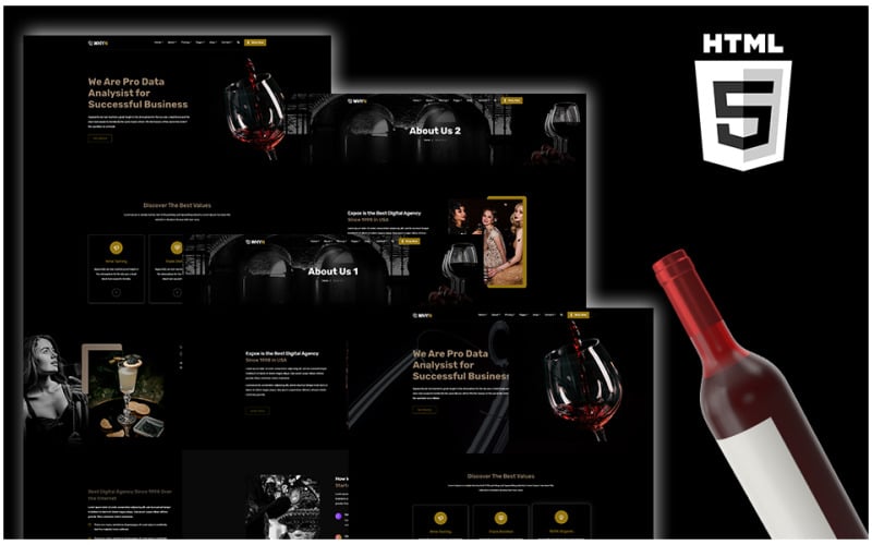 WHYN - Winery Shpo HTML-webbplatsmall