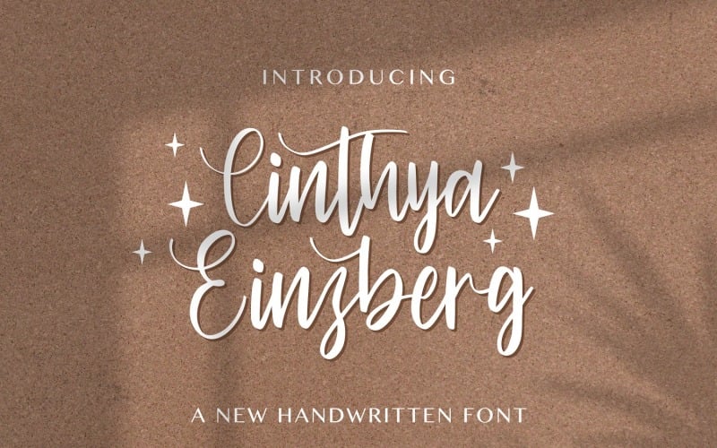 Cinthya Einzberg - El Yazısı Yazı Tipi