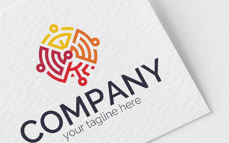 Download Шаблон логотипа "Data Processing in the form of an emblem Logo Template" / Data Processing in the form of an emblem Logo Template - Шаблон логотипа на тему графика calculations,digital,technologies,data,processing,analysis,programming,computers,industry,measurements,devices,production,process,circle,medallion,sign,minimalism,one,color,four