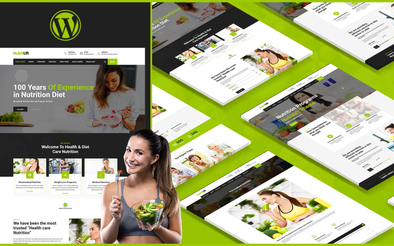 Nutralift | Thème WordPress pour nutritionniste bien-être