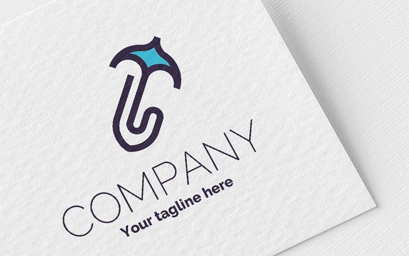 Download Шаблон логотипа "Paper Clip + Umbrella + Bird + S Logo Template" / Paper Clip + Umbrella + Bird + S Logo Template - Шаблон логотипа на тему графика logo,sign,two,colors,one,color,emblem,speaker,paper,clip,umbrella,bird,flight,s,shovel