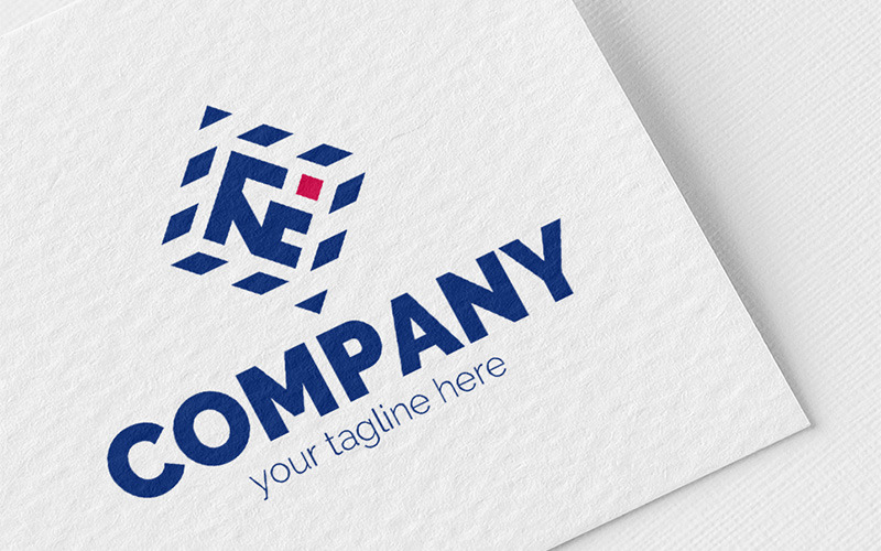 Download Шаблон логотипа "Postage stamp Logo Template" / Postage stamp Logo Template - Шаблон логотипа на тему графика n,c,i,y,4,mail,parcel,delivery,courier,logistics,transportation,packaging,tape,square,diamond,dynamics,sign,minimalism,one,color