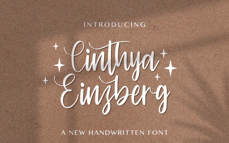 Сінтия Ейнцберг - рукописний шрифт