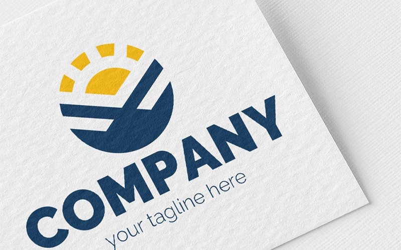 Download Шаблон логотипа "Sunrise Logo Template" / Sunrise Logo Template - Шаблон логотипа на тему графика sun,rays,sunrise,mountains,peak,business,development,growth,finance,tourism,travel,training,personal,nature,ecology,agriculture,sign,minimalism,one,color