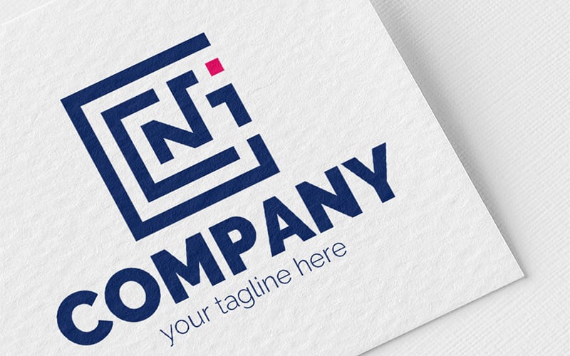 Download Шаблон логотипа "The Design of the Letters Logo Template" / The Design of the Letters Logo Template - Шаблон логотипа на тему графика c,n,i,number,one,leader,square,construction,real,estate,business,finance,design,drawing,architecture,digital,technology,labyrinth