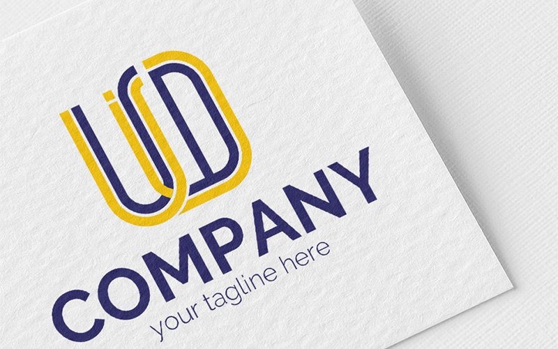 Download Шаблон логотипа "U+S+D+i Logo Template" / U+S+D+i Logo Template - Шаблон логотипа на тему графика u,s,d,i,lines,pipes,intersection,union,lightness,freshness,positive,logo,sign,minimalism,two,colors,emblem