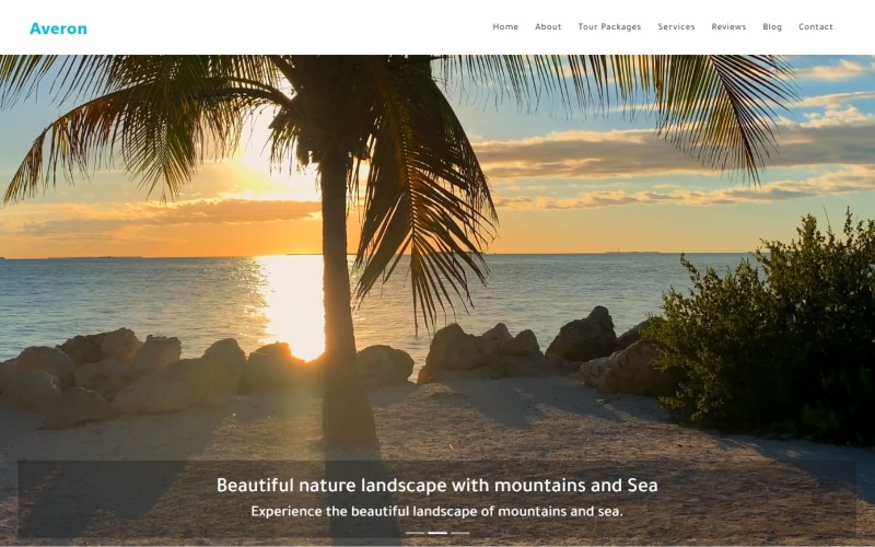 Averon – Responsive Tour & Travel HTML5-Landingpage-Vorlage