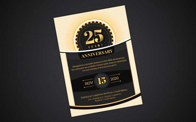 Download Фирменный стиль "Golden Anniversary Invitation - Corporate Identity Template" / Golden Anniversary Invitation - Corporate Identity Template - Фирменный стиль anniversary,invitation,card,wedding,party,printable,psd,business,corporate