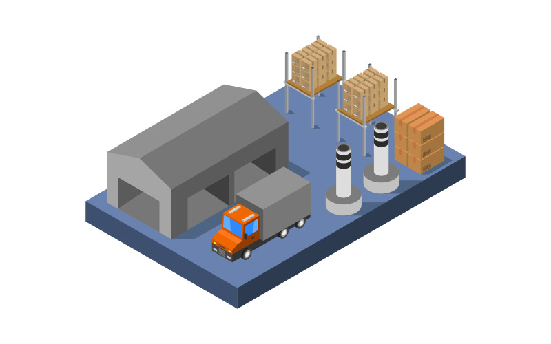 Download Vector "Isometric Industry - Vector Image" / Isometric Industry - Vector Image - Vector на тему графика illustration,plant,industrial,manufacture,warehouse,collection,isometric,business,set,factory,architecture,power,vector,construction,property,3d,building,storage,industry,isolated