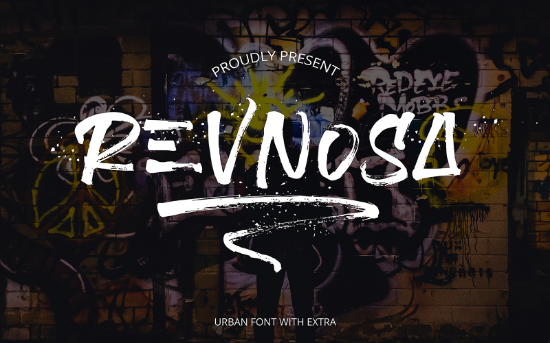 Revnosa Urban Brush Schriftart