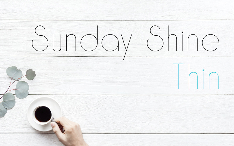 Sunday Shine - Thin Font